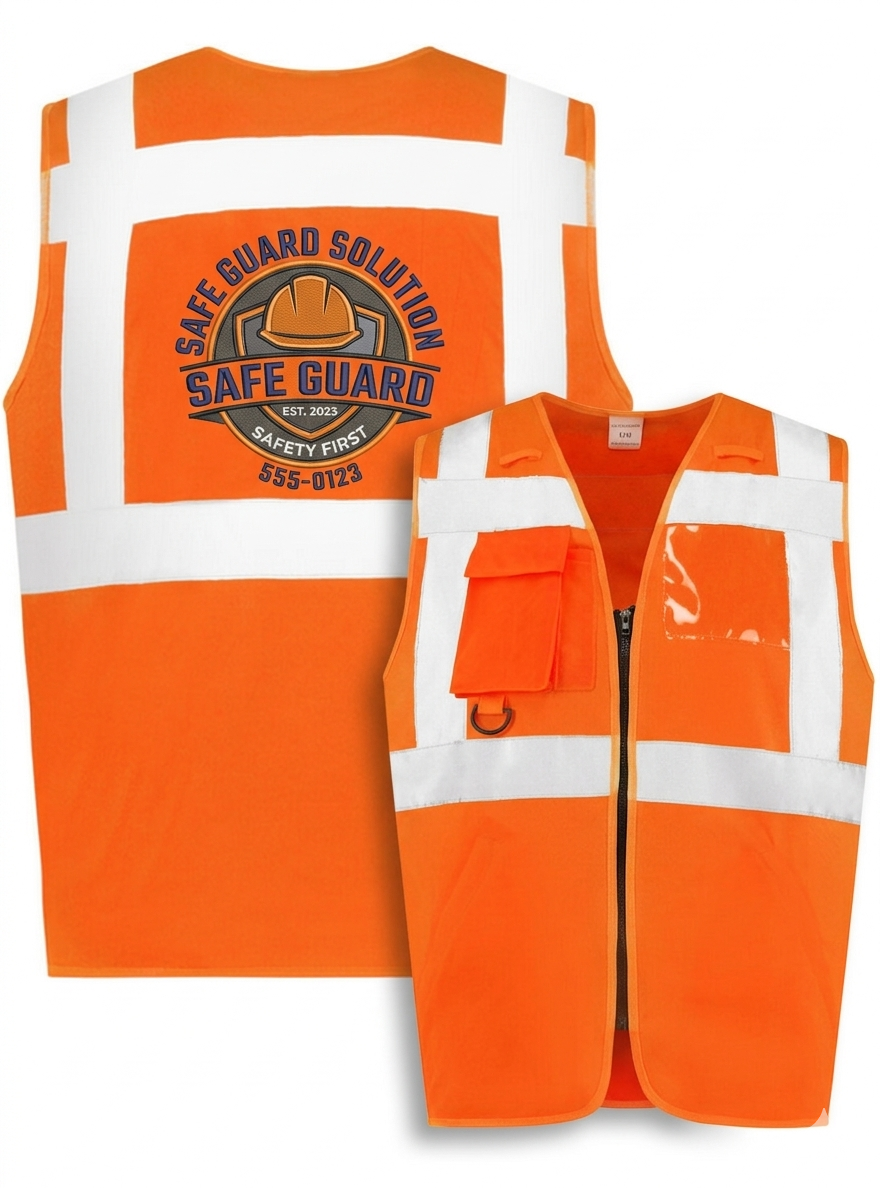 RWS Veiligheidsvest met rits oranje