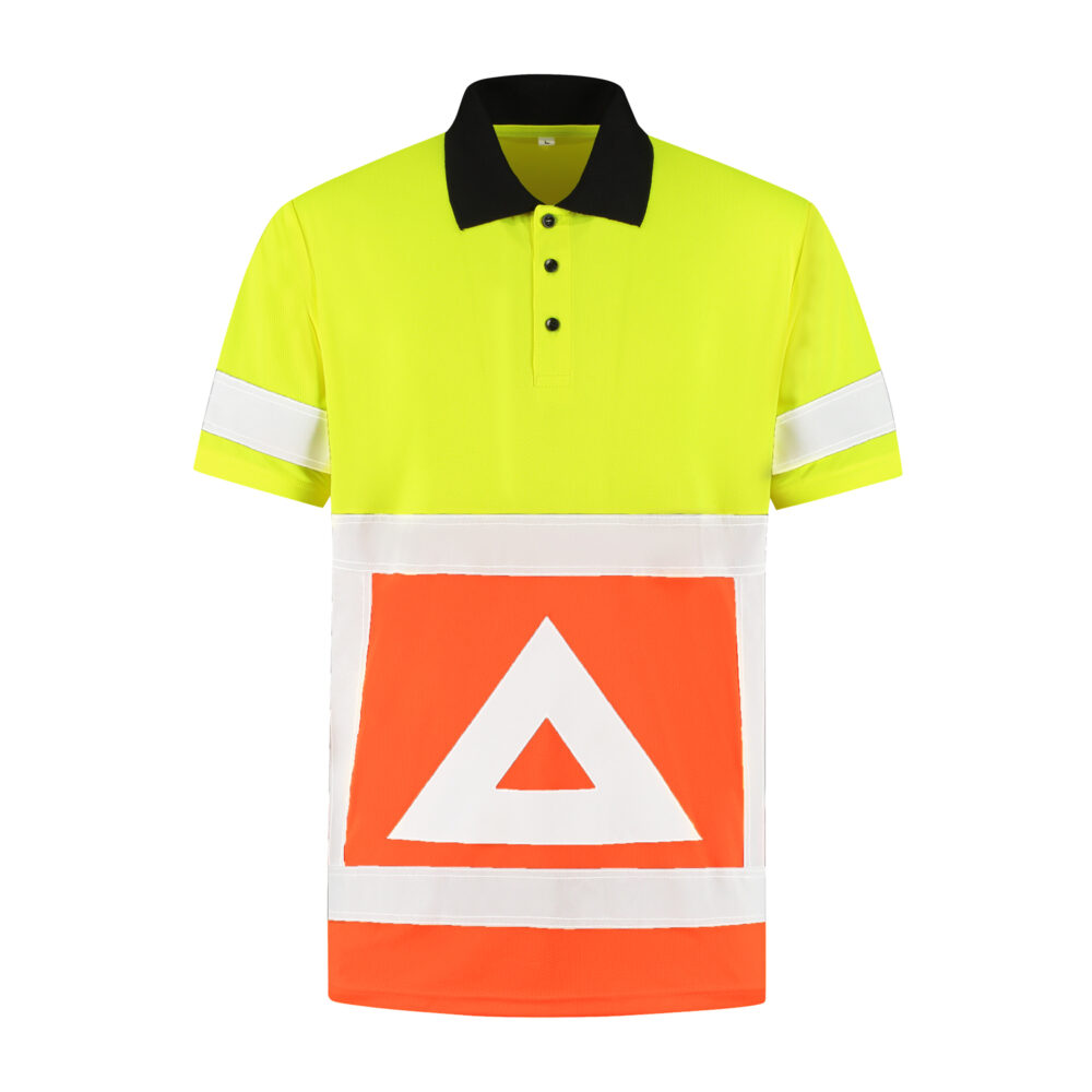 Poloshirt geel / oranje Verkeersregelaar